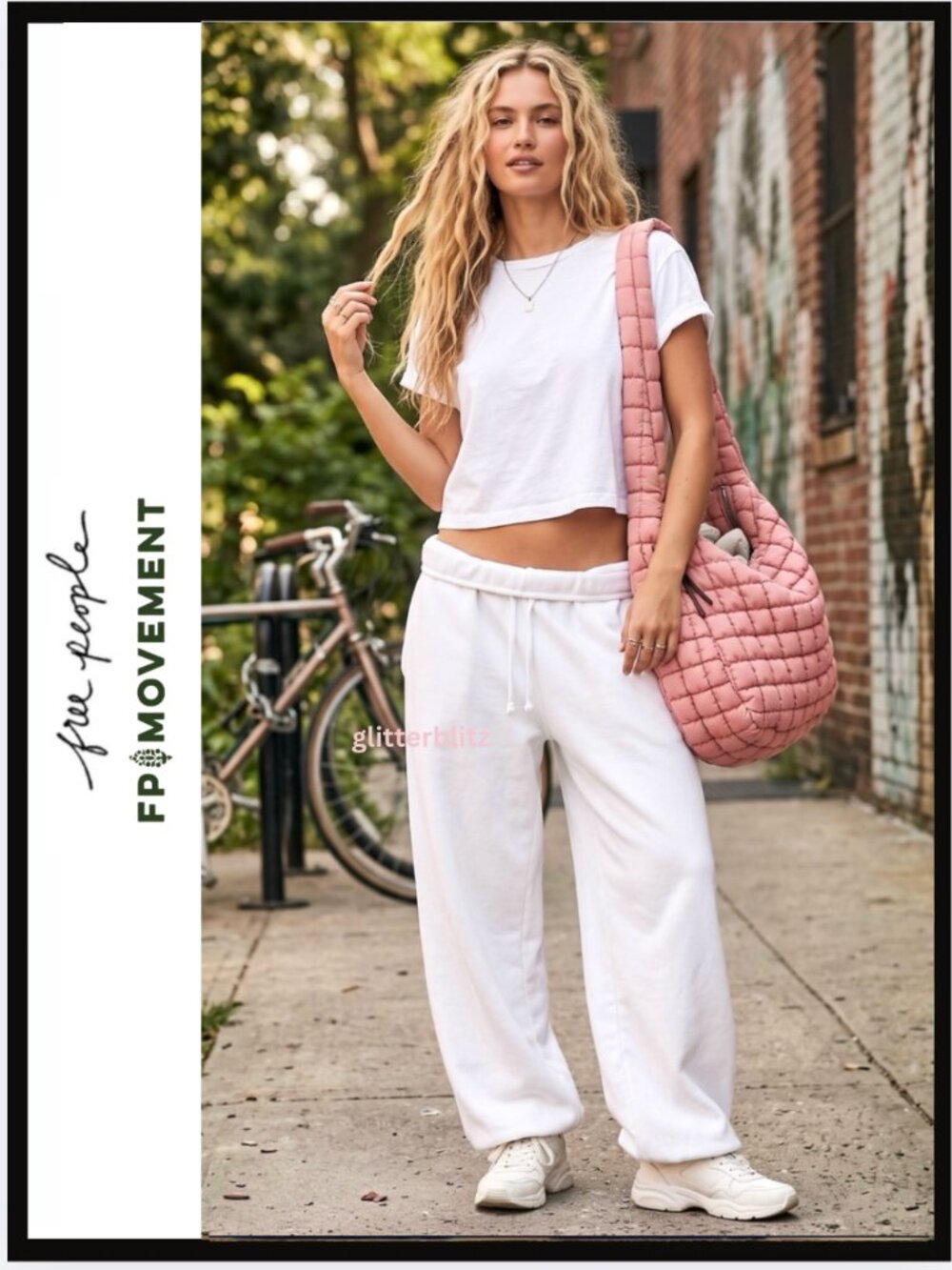 FREE PEOPLE Quilted Carryall - Pink Ballet Slipper